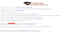 Desktop Screenshot of anzak.org